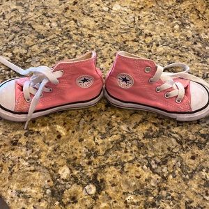 Converse high top pink size 6